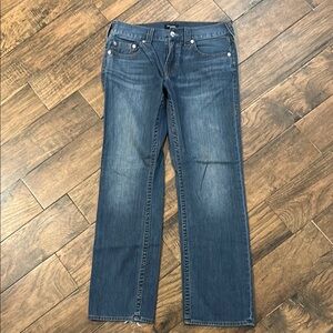Men’s True Religion Classic (Ricky) Blue Denim Jeans. 33x32